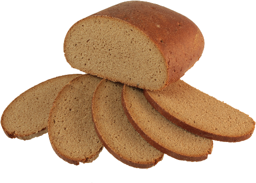 halbes Roggenvollkornbrot mit 5 Scheiben