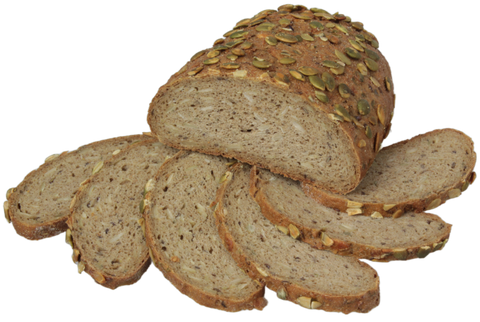 Kürbiskernbrot aufgeschnitten