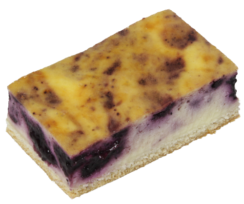 Einzelstück Schmandkuchen mit Heidelbeer