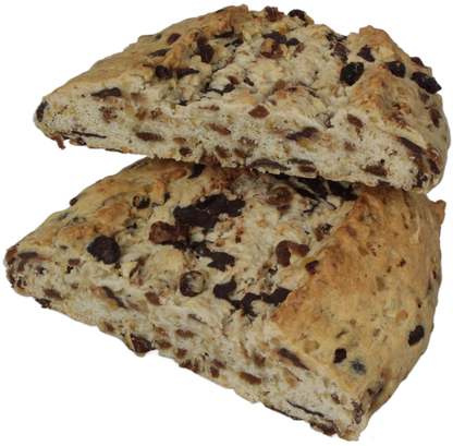 ungezuckerter Schoko-Rosinenstollen aufgeschnitten