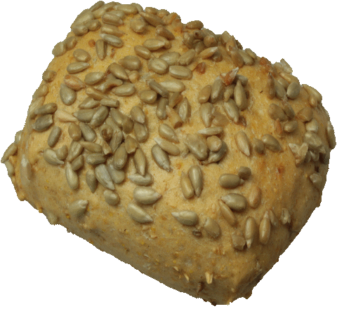 Sonnenblumenkernbrötchen (Mehrkornbrötchen mit Auflage aus Sonnenblumenkernen)