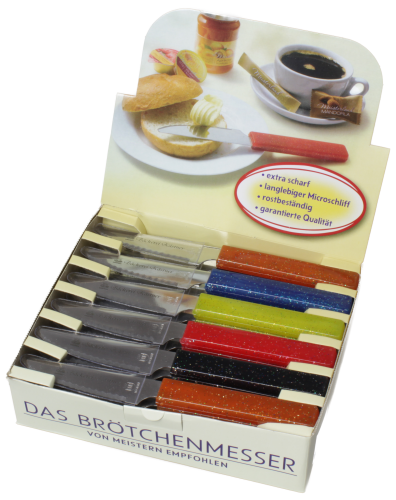 Brötchenmesser neongelb