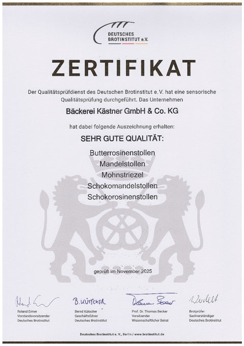 Mohnstriezel 1,0 kg im Karton